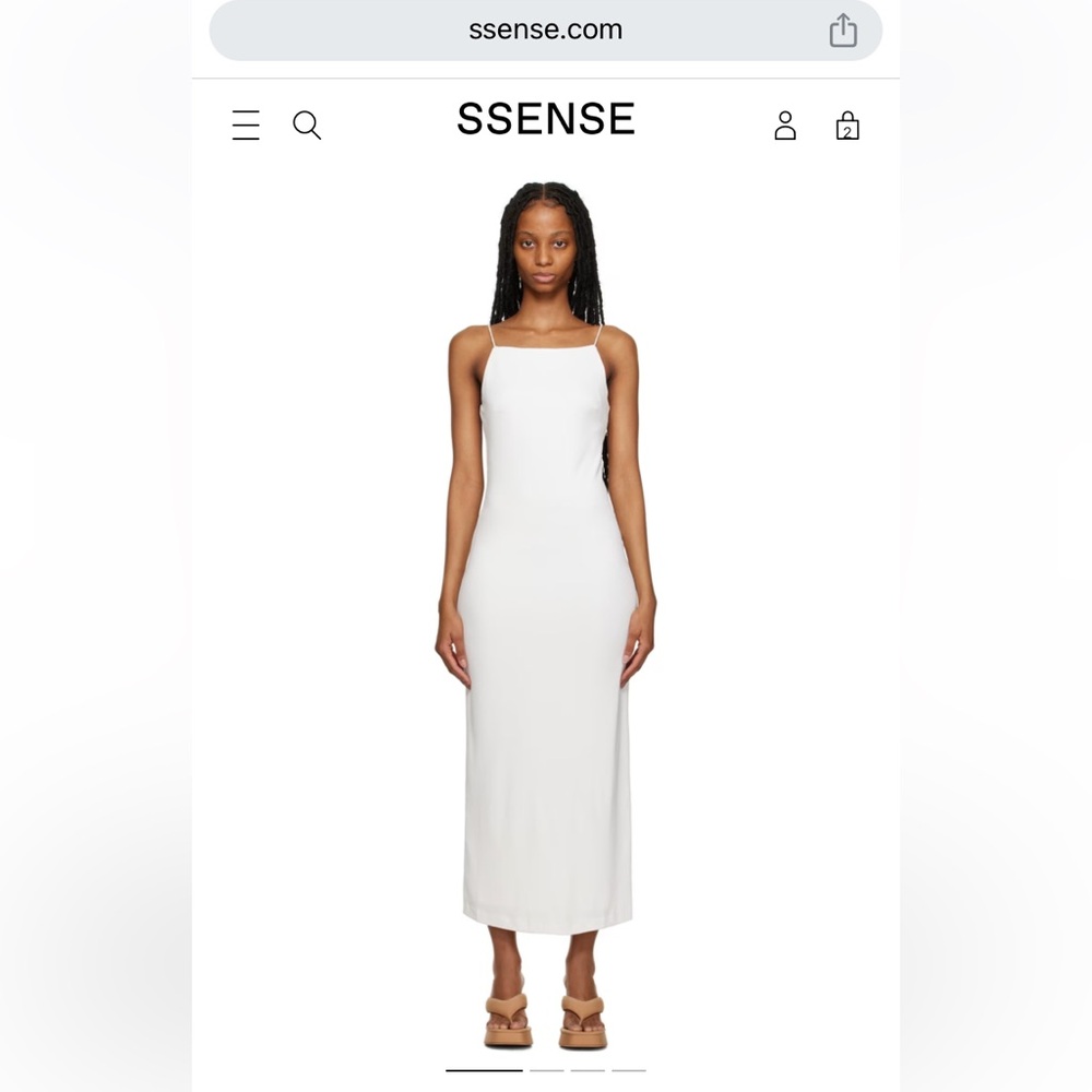 White midi dress bought off ssense